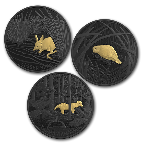 2019 Australia 3-Coin 1 oz Silver Fauna Series Proof Set 2019 Australia 3-Coin 1 oz Silver Fauna Series Proof Set